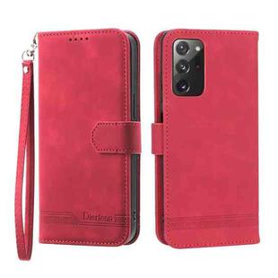 For Samsung Galaxy A03s US Version Dierfeng Dream Line TPU + PU Leather Phone Case(Red)