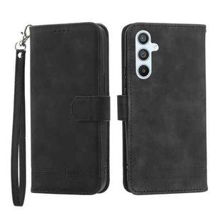 For Samsung Galaxy A54 Dierfeng Dream Line TPU + PU Leather Phone Case(Black)