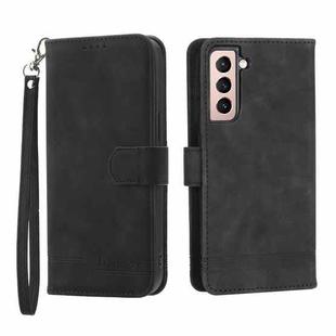 For Samsung Galaxy S21 5G Dierfeng Dream Line TPU + PU Leather Phone Case(Black)