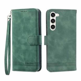 For Samsung Galaxy S23+ 5G Dierfeng Dream Line TPU + PU Leather Phone Case(Green)