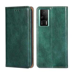 For Xiaomi Redmi K60E Gloss Oil Solid Color Magnetic Leather Phone Case(Green)