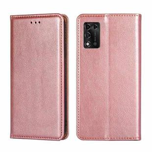 For ZTE Libero 5G III Gloss Oil Solid Color Magnetic Leather Phone Case(Rose Gold)