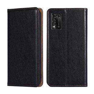 For ZTE Libero 5G III Gloss Oil Solid Color Magnetic Leather Phone Case(Black)