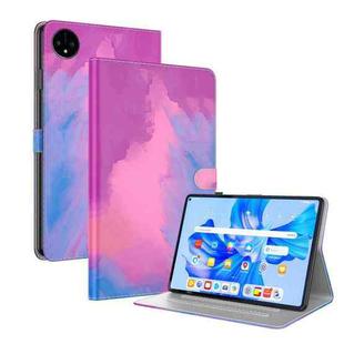 For Huawei MatePad Pro 11 2022 Watercolor Pattern Flip Leather Tablet Case(Purple Red)
