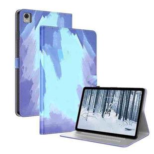 For Nokia T21 Watercolor Pattern Flip Leather Tablet Case(Winter Snow)