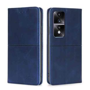 For Honor 80 GT Cow Texture Magnetic Horizontal Flip Leather Phone Case(Blue)