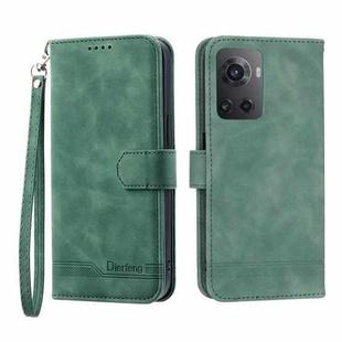 For Realme 9 Pro 5G / OnePlus Nord CE 2 Lite 5G Dierfeng Dream Line TPU + PU Leather Phone Case(Green)
