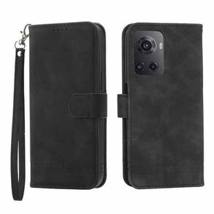 For Realme 9 Pro 5G / OnePlus Nord CE 2 Lite 5G Dierfeng Dream Line TPU + PU Leather Phone Case(Black)