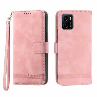 For vivo Y15s 2021 Dierfeng Dream Line TPU + PU Leather Phone Case(Pink)
