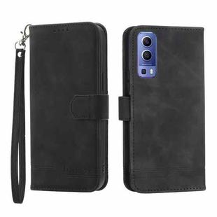 For vivo Y72 Dierfeng Dream Line TPU + PU Leather Phone Case(Black)