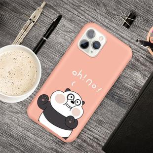 For iPhone 11 Pro Cartoon Animal Pattern Shockproof TPU Protective Case(Orange Panda)
