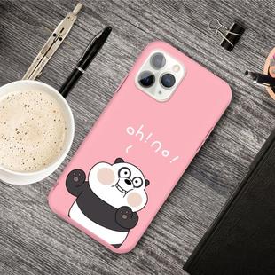 For iPhone 11 Pro Cartoon Animal Pattern Shockproof TPU Protective Case(Pink Panda)