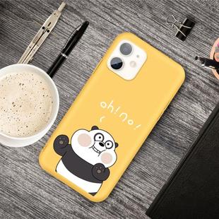 For iPhone 11 Cartoon Animal Pattern Shockproof TPU Protective Case(Yellow Panda)