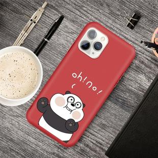 For iPhone 11 Pro Max Cartoon Animal Pattern Shockproof TPU Protective Case(Red Panda)