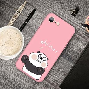 For iPhone SE 2022 / SE 2020 /  8 / 7 Cartoon Animal Pattern Shockproof TPU Protective Case(Pink Panda)