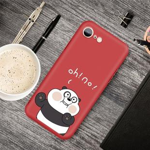 For iPhone SE 2022 / SE 2020 /  8 / 7 Cartoon Animal Pattern Shockproof TPU Protective Case(Red Panda)