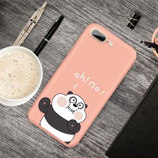 For iPhone 8 Plus & 7 Plus Cartoon Animal Pattern Shockproof TPU Protective Case(Orange Panda)