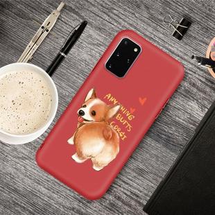 For Galaxy S20 Cartoon Animal Pattern Shockproof TPU Protective Case(Red Corgi)