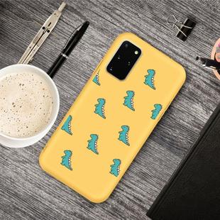 For Galaxy S20 Cartoon Animal Pattern Shockproof TPU Protective Case(Yellow Dinosaurs)
