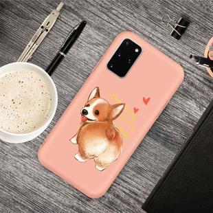 For Galaxy S20+ Cartoon Animal Pattern Shockproof TPU Protective Case(Orange Corgi)