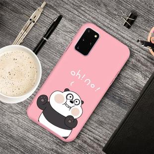 For Galaxy S20+ Cartoon Animal Pattern Shockproof TPU Protective Case(Pink Panda)