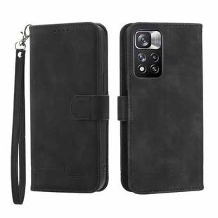 For Xiaomi Redmi Note 11 Pro Max Dierfeng Dream Line TPU + PU Leather Phone Case(Black)