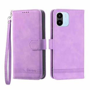 For Xiaomi Redmi A1 4G Dierfeng Dream Line TPU + PU Leather Phone Case(Purple)