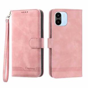 For Xiaomi Redmi A1 4G Dierfeng Dream Line TPU + PU Leather Phone Case(Pink)