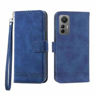 For Xiaomi 12 Lite Dierfeng Dream Line TPU + PU Leather Phone Case(Blue)