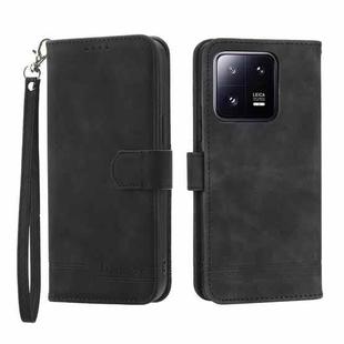 For Xiaomi 13 Pro Dierfeng Dream Line TPU + PU Leather Phone Case(Black)