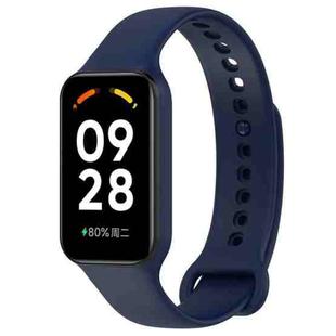 For Redmi Band 2 Solid Color Silicone Integrated Watch Band(Midnight Blue)