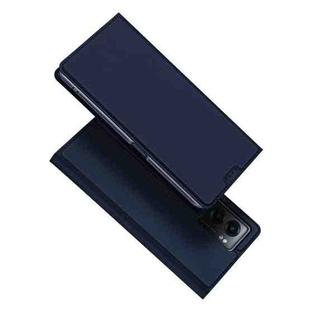 For OPPO A77 5G/A57 5G/A56s / Realme Narzo 50 5G/V23 5G DUX DUCIS Skin Pro Series Flip Leather Phone Case(Blue)