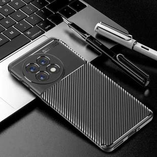 For OnePlus Ace 2 5G/11R Carbon Fiber Texture Shockproof TPU Phone Case(Black)