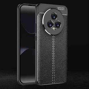 For Honor Magic5 Litchi Texture Shockproof TPU Phone Case(Black)