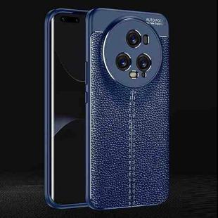 For Honor Magic5 Pro Litchi Texture Shockproof TPU Phone Case(Blue)