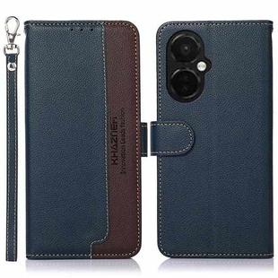 For OnePlus Nord CE 3 Lite KHAZNEH Litchi Texture Leather RFID Phone Case(Blue)