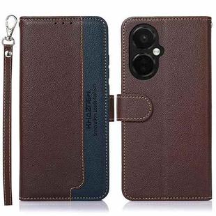 For OnePlus Nord CE 3 Lite KHAZNEH Litchi Texture Leather RFID Phone Case(Brown)