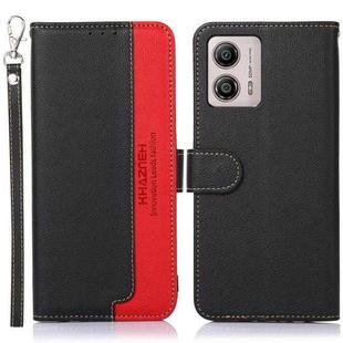 For Motorola Moto G53 5G KHAZNEH Litchi Texture Leather RFID Phone Case(Black)