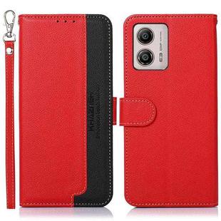 For Motorola Moto G53 5G KHAZNEH Litchi Texture Leather RFID Phone Case(Red)