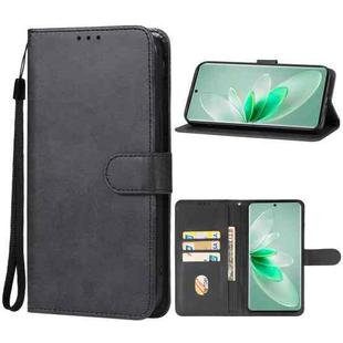 For vivo V27 Pro Leather Phone Case(Black)