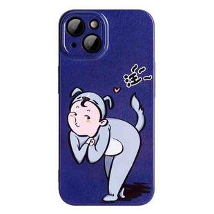 For iPhone 13 Pro Cartoon Animal Sweethearts Style PC Protective Phone Case(Dog)