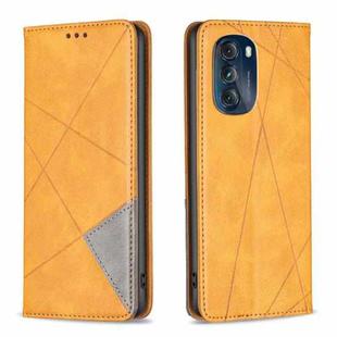 For Motorola Moto G 5G 2023 Prismatic Invisible Magnetic Leather Phone Case(Yellow)