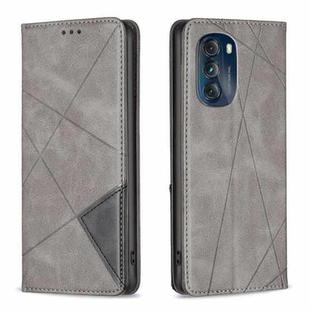 For Motorola Moto G 5G 2023 Prismatic Invisible Magnetic Leather Phone Case(Grey)