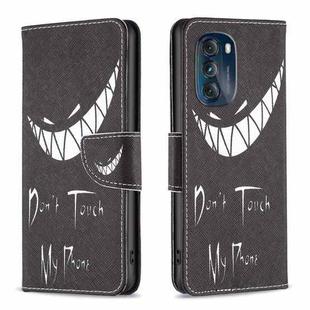 For Motorola Moto G 5G 2023 Colored Drawing Pattern Leather Phone Case(Smirk)