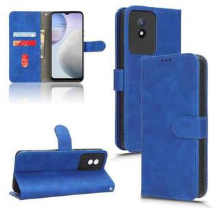 For vivo Y02 4G Skin Feel Magnetic Flip Leather Phone Case(Blue)