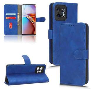 For Motorola Moto X40 Skin Feel Magnetic Flip Leather Phone Case(Blue)