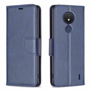 For Nokia C21 Lambskin Texture Leather Phone Case(Blue)
