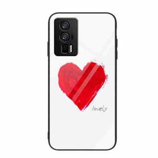 For Xiaomi Redmi K60/K60 Pro Colorful Painted Glass Phone Case(Love)