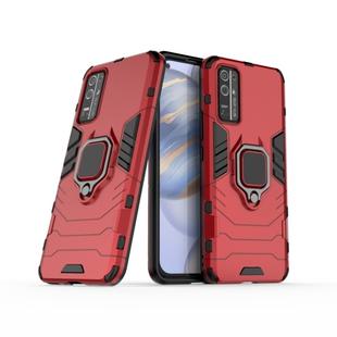 For Huawei Honor 30 PC + TPU Shockproof Protective Case with Magnetic Ring Holder(Red)