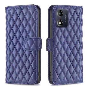 For Motorola Moto E13 4G Diamond Lattice Wallet Leather Flip Phone Case(Blue)